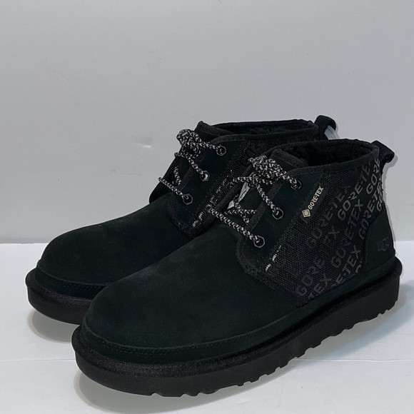 NEW UGG BLACK NEUMEL GORE-TEX WATERPROOF SUEDE ANKLE BOOTS MENS US 7 EUR 40 main image 4